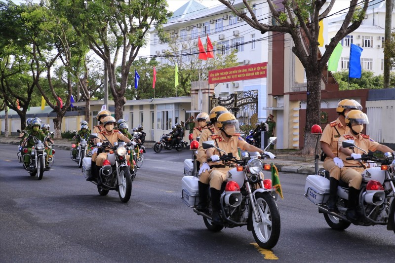 Lễ ra quân nhằm tạo khí thế mới cho việc thiết lập trật tự, an toàn giao thông ngay từ những ngày đầu, tháng đầu của năm 2024