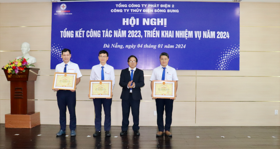 Công ty Thuỷ điện Sông Bung tổng kết công tác năm 2023