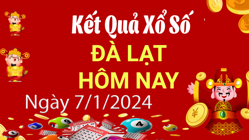 XSDL 7/1, Xem kết quả xổ số Đà Lạt hôm nay 7/1/2024, xổ số Đà Lạt ngày 7 tháng 1