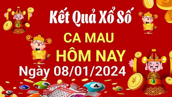 XSCM 8/1, Xem kết quả xổ số Cà Mau hôm nay 8/1/2024, xổ số Cà Mau ngày 8 tháng 1