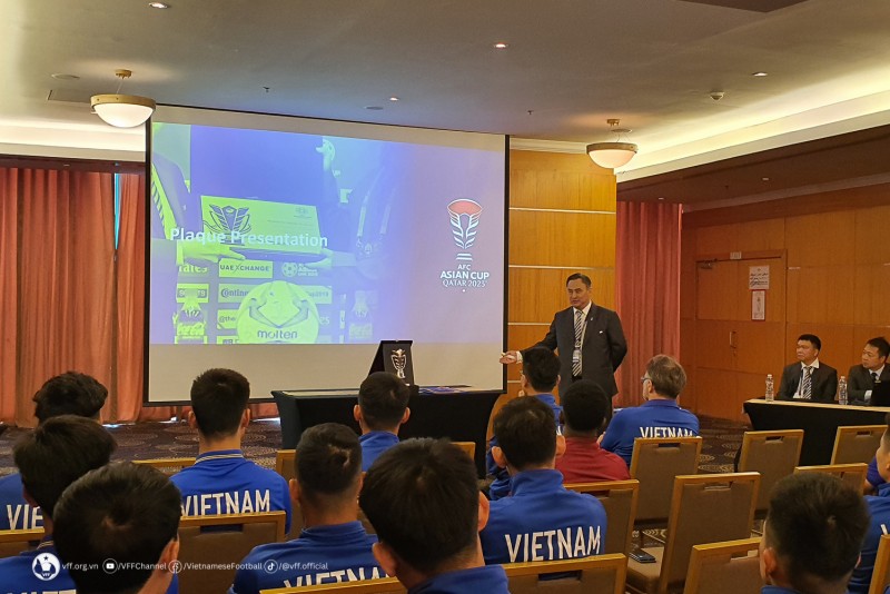 AFC họp với đội tuyển Việt Nam để phổ biến luật thi đấu và cập nhật những nét mới tại Asian Cup 2023