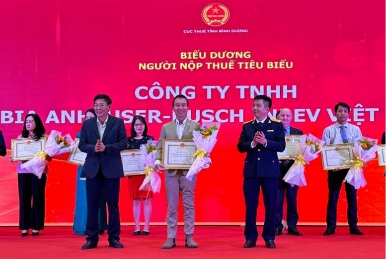 AB InBev Việt Nam được biểu dương người nộp thuế tiêu biểu 2020-2022