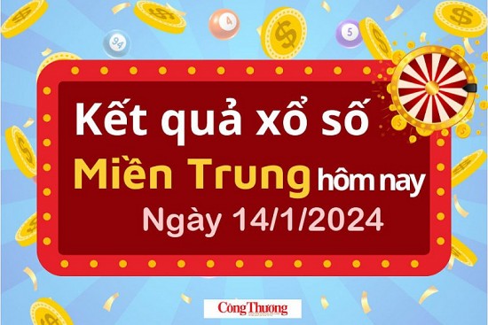 Kết quả Xổ số miền Trung ngày 14/1/2024, KQXSMT ngày 14 tháng 1, XSMT 14/1, xổ số miền Trung hôm nay