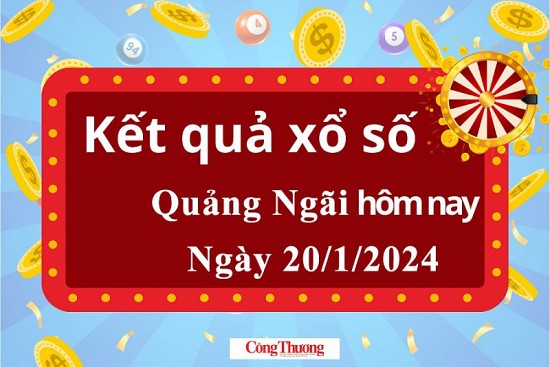 XSQNG 20/1, Xem kết quả xổ số Quảng Ngãi hôm nay 20/1/2024, xổ số Quảng Ngãi ngày 20 tháng 1