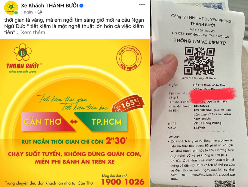 Thực hư thông tin Nhà xe Thành Bưởi hoạt động trở lại