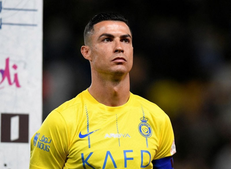 Hình ảnh Ronaldo trước trận thi đấu. Ảnh: Reuters