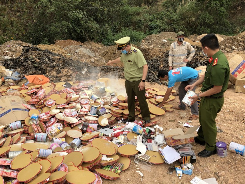 tiêu hủy tang vật