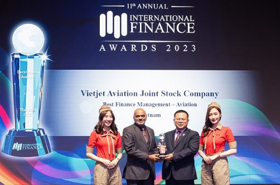 Hãng hàng không Vietjet đạt giải thưởng quốc tế về quản trị tài chính và hàng không