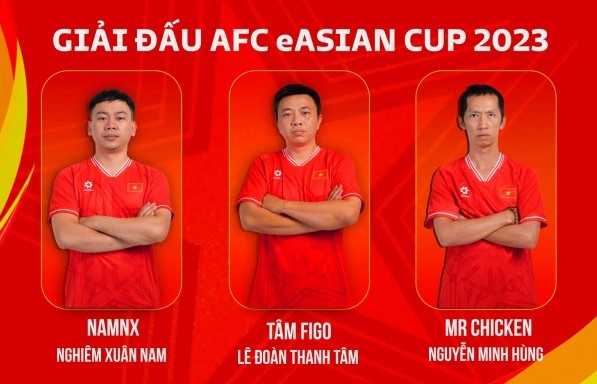 Đội tuyển eFootball Việt Nam lần đầu tranh tài tại eAsian Cup 2023