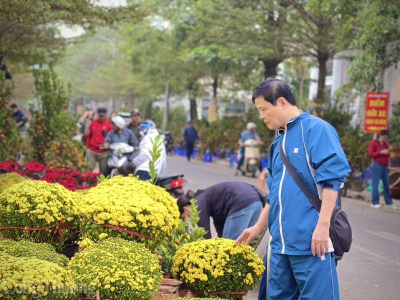 Chợ hoa Tết tấp nập người mua, tiểu thương phấn khởi