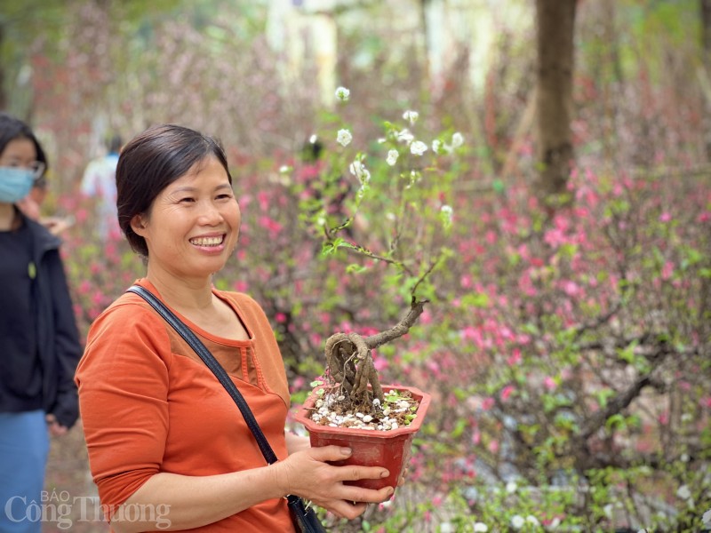 Chợ hoa Tết tấp nập người mua, tiểu thương phấn khởi