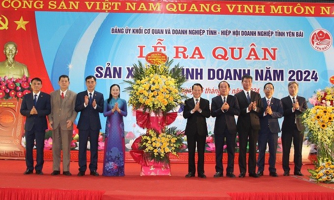 Yên Bái: Khí thế lễ ra quân sản xuất, kinh doanh năm 2024