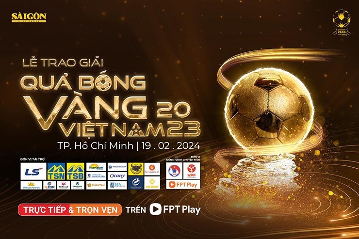 Trực tiếp trao giải Quả bóng vàng Việt Nam 2023