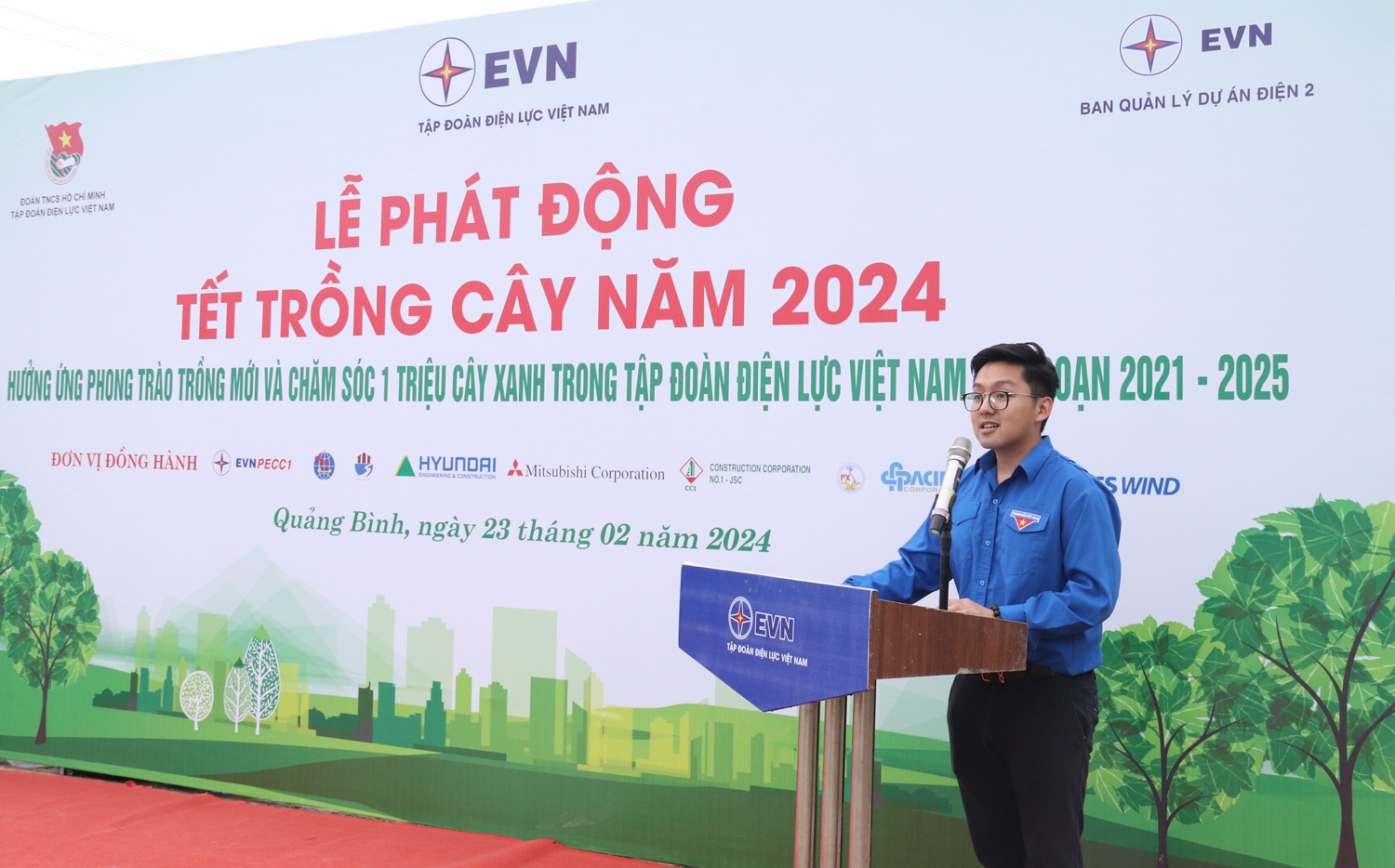 Nhiều đơn vị thuộc EVN tổ chức Tết trồng cây 2024