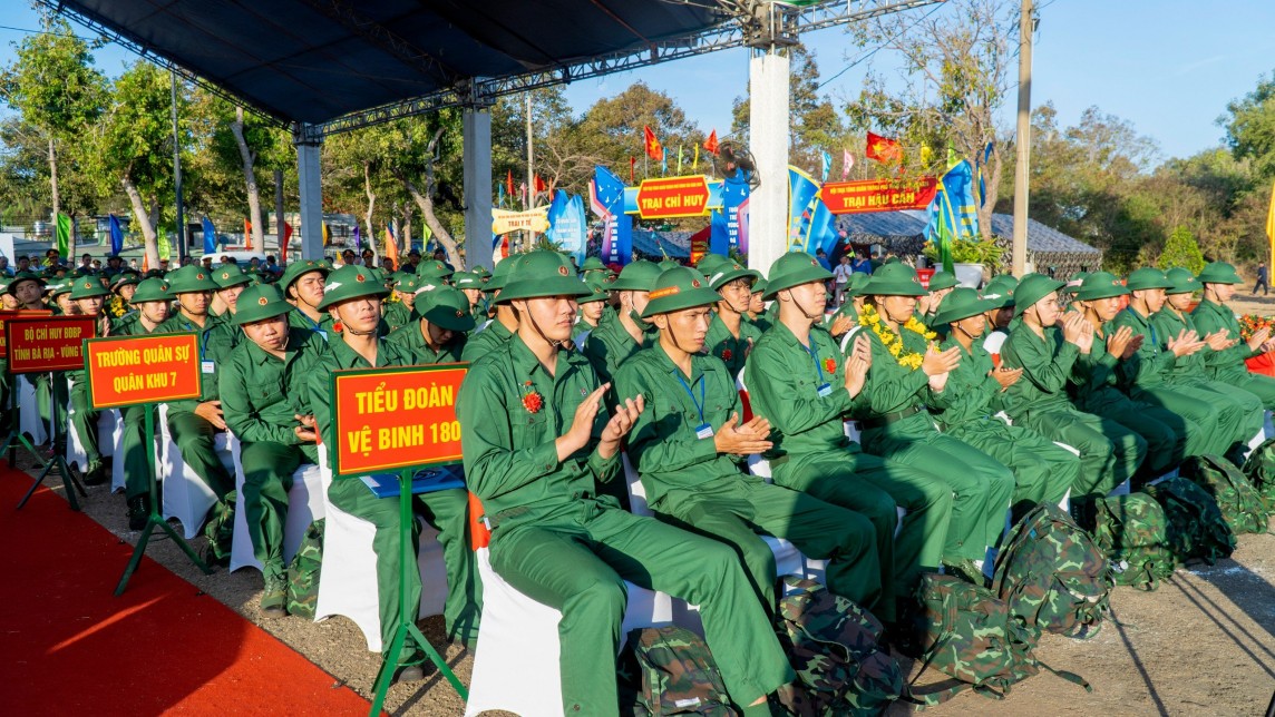 Thanh niên tỉnh Bà Rịa - Vũng Tàu sẵn sàng lên đường nhập ngũ