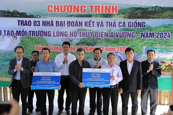 Công ty CP Thủy điện A Vương: Tái tạo nguồn lợi thủy sản, chăm lo người dân vùng dự án