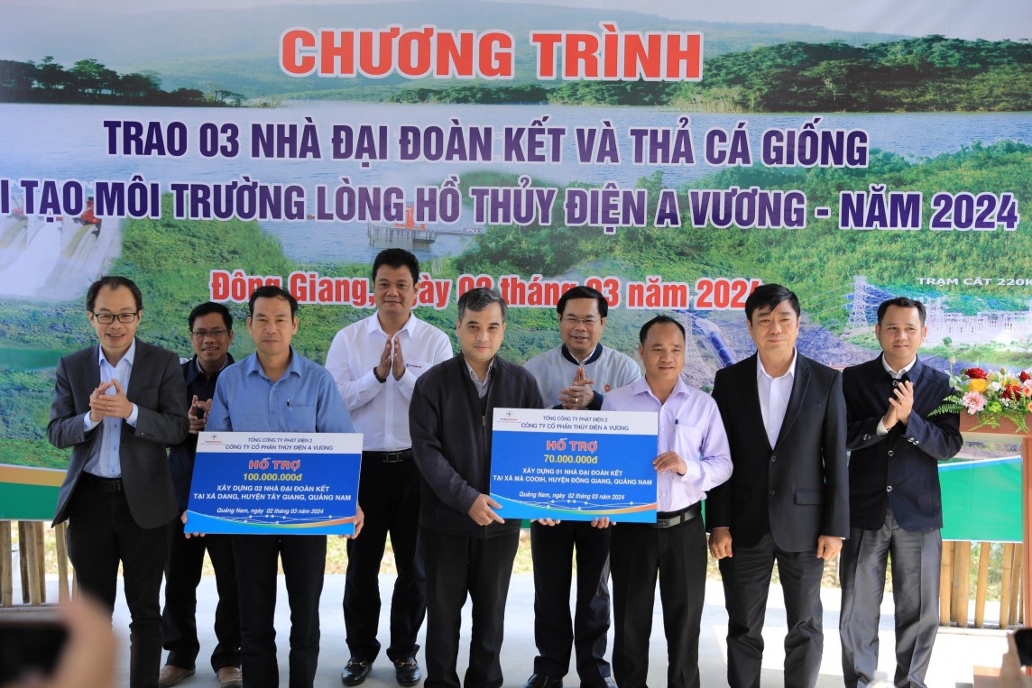 Công ty CP Thủy điện A Vương: Tái tạo nguồn lợi thủy sản, chăm lo người dân vùng dự án