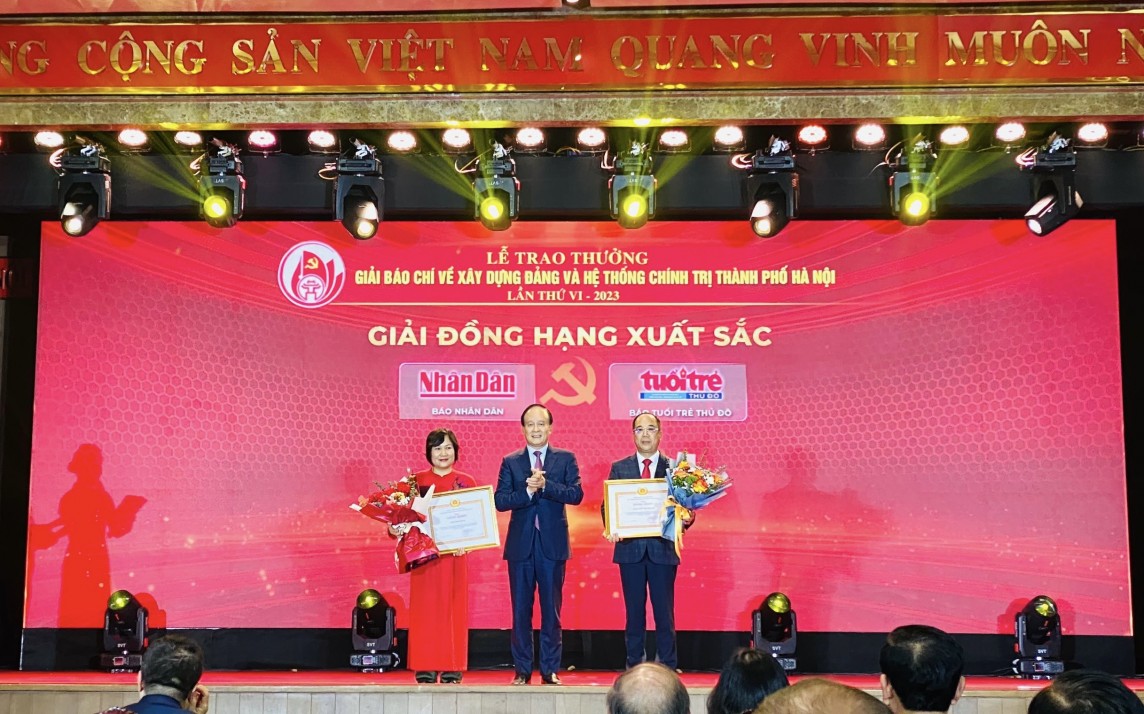 Hà Nội trao Giải Báo chí về xây dựng Đảng lần thứ VI - năm 2023