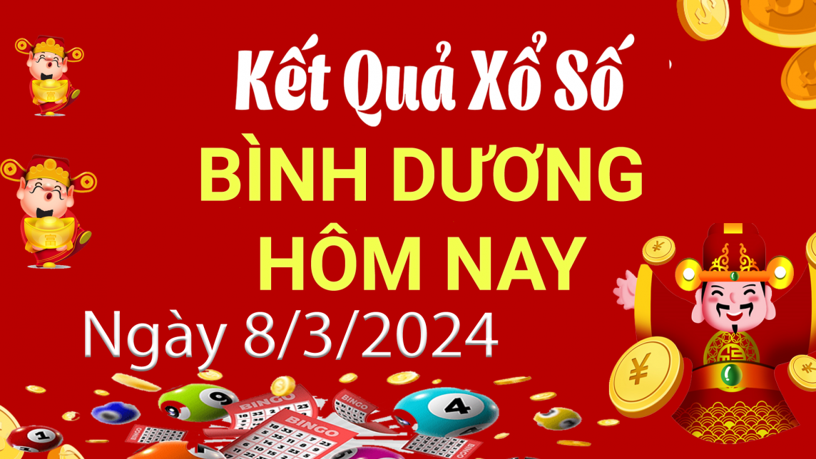 XSBD 8/3, Xem kết quả xổ số Bình Dương hôm nay 8/3/2024, xổ số Bình Dương ngày 8 tháng 3