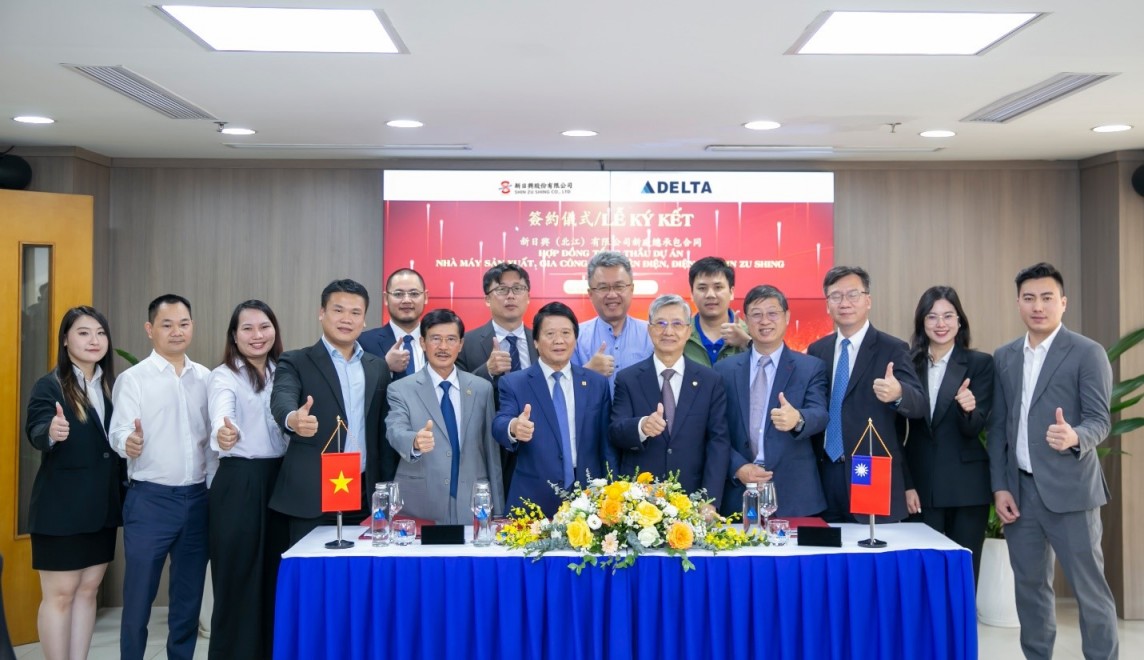 DELTA Group động thổ dự án Nhà máy Sản xuất & gia công linh kiện Shin Zu Shing