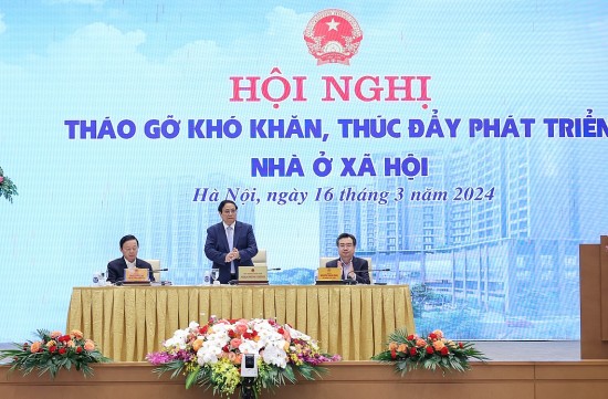 Thủ tướng chủ trì hội nghị tháo gỡ khó khăn, thúc đẩy phát triển nhà ở xã hội