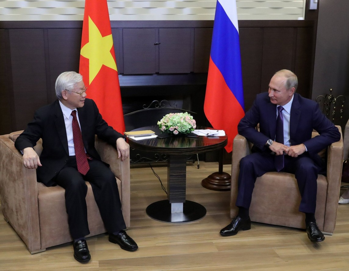 Tổng Bí thư Nguyễn Phú Trọng chúc mừng Tổng thống Nga Vladimir Putin