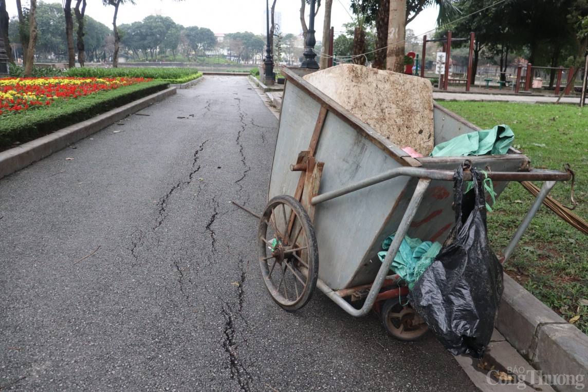 Hà Nội: Nhếch nhác, xuống cấp nghiêm trọng tại 2 công viên lớn nhất quận Cầu Giấy