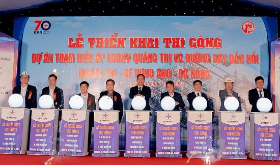 Triển khai thi công Trạm biến áp 500kV Quảng Trị và đường dây đấu nối trị giá 965 tỷ đồng