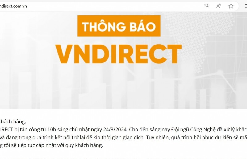 VNDIRECT bị “đánh sập”, nhà đầu tư giao dịch thế nào?