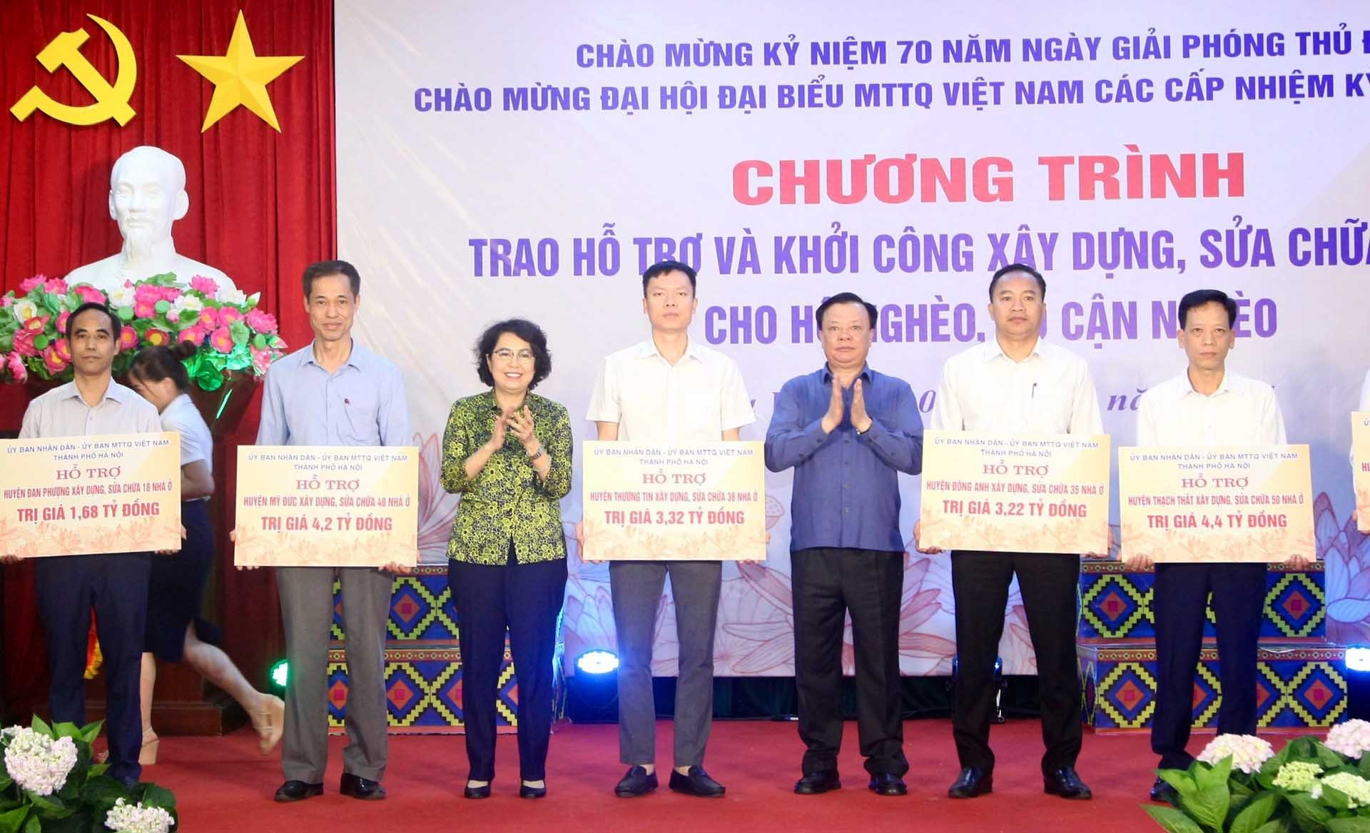 Hà Nội: Khởi công xây dựng, sửa chữa 725 nhà ở cho hộ nghèo, cận nghèo