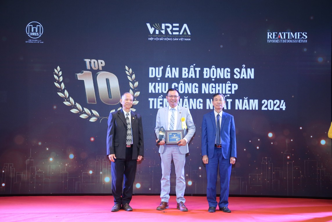 Giải thưởng Top 10 Dự án Bất động sản Khu công nghiệp tiềm năng nhất năm 2024 đã khẳng định tầm nhìn chiến lược và cam kết phát triển bền vững của TTC IZ.