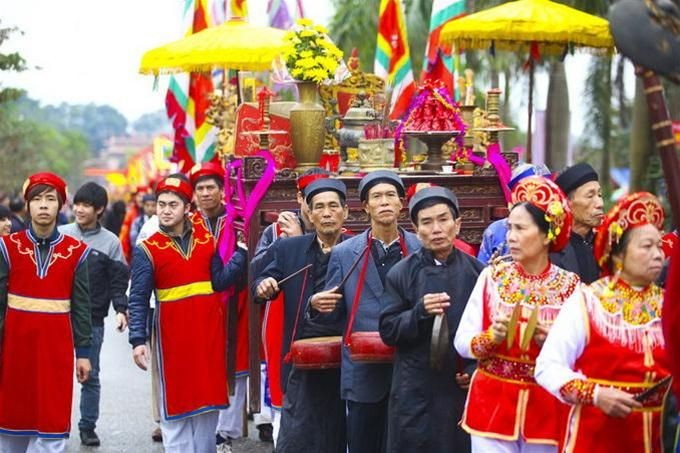 Các nghi thức trong Hội Dâu đều là những hoạt động diễn xướng tín ngưỡng cầu Thần Nước của nông dân. Ảnh minh họa