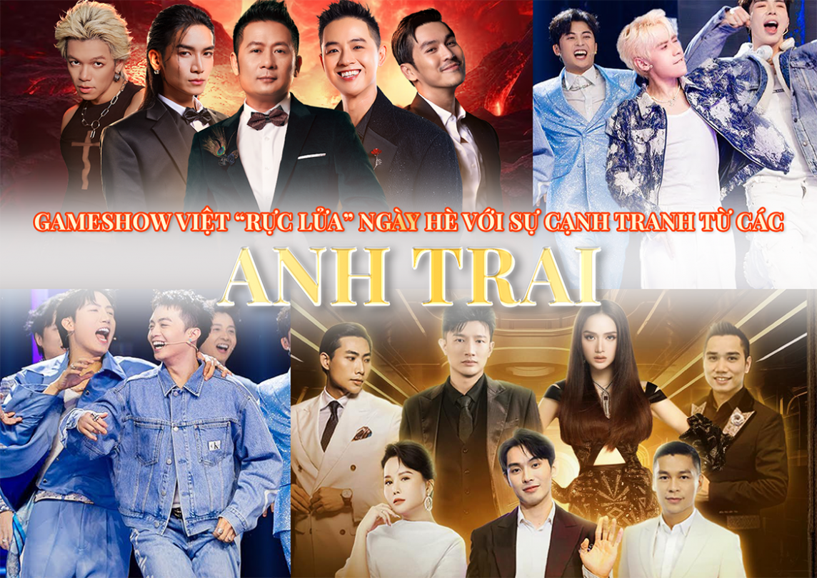 Gameshow Việt “rực lửa” ngày hè với sự cạnh tranh từ các anh tài