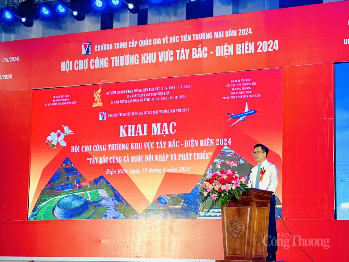 Khai mạc Hội chợ Công Thương khu vực Tây Bắc – Điện Biên 2024