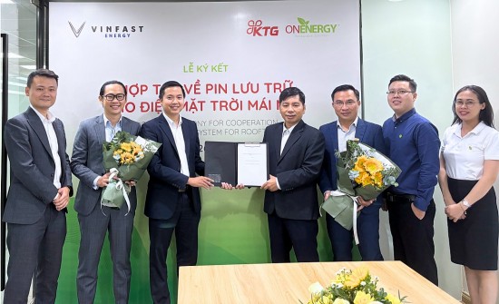 VinFast và ON Energy hợp tác thúc đẩy sử dụng pin lưu trữ cho điện mặt trời mái nhà