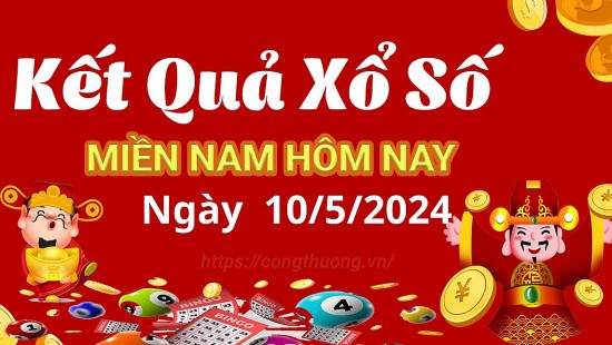 Kết quả Xổ số miền Nam ngày 10/5/2024, KQXSMN ngày 10 tháng 5, XSMN 10/5, xổ số miền Nam hôm nay