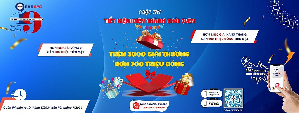 Khách hàng sử dụng điện tiết kiệm hiệu quả khu vực phía Nam cơ hội trúng giải thưởng lớn