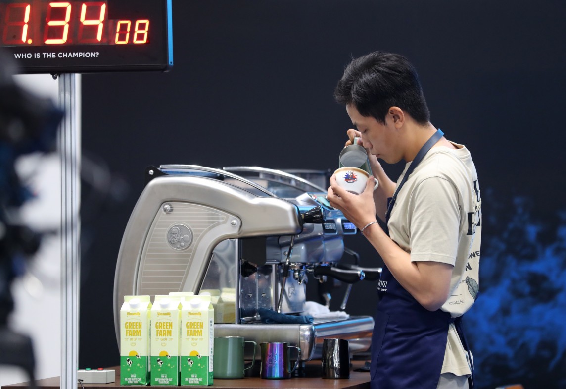 Vinamilk khẳng định vị thế trong pha chế tại đấu trường quốc tế Asia Latte Art Battle