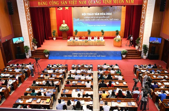 hoi thao van hoa 2024 chinh sach va nguon luc cho phat trien thiet che van hoa the thao