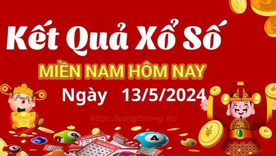 Kết quả Xổ số miền Nam ngày 13/5/2024, KQXSMN ngày 13 tháng 5, XSMN 13/5, xổ số miền Nam hôm nay