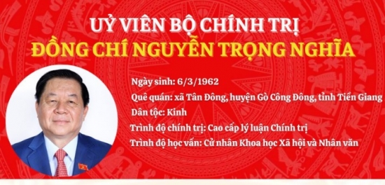 Infographic: Tiểu sử tân Uỷ viên Bộ Chính trị khoá XIII Nguyễn Trọng Nghĩa