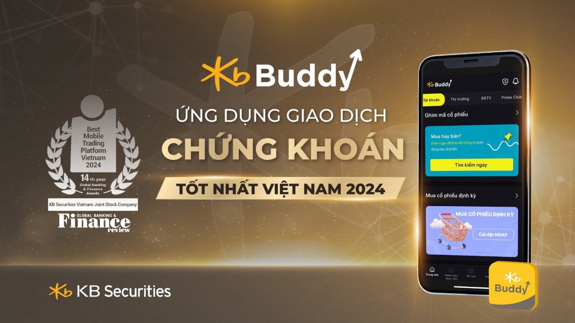 Chứng khoán KB Việt Nam thắng giải quốc tế Global Banking & Finance Review ngay lần đầu tham dự