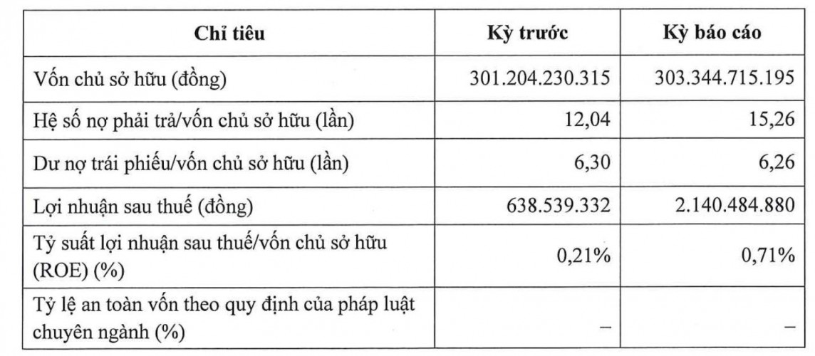 Công ty Đầu tư Nguyên Bình: Lợi nhuận 2,1 tỷ đồng, “khất nợ” thành công 1.500 tỷ đồng trái phiếu