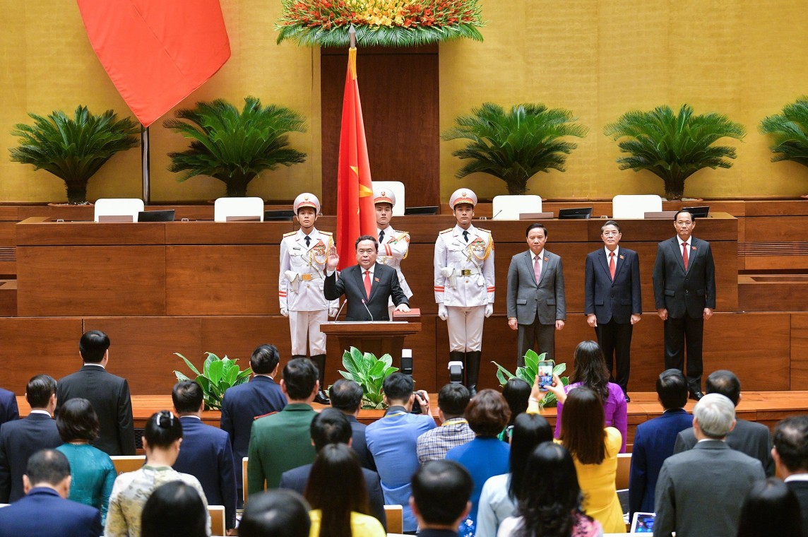  Chủ tịch Quốc hội Trần Thanh Mẫn tuyên thệ