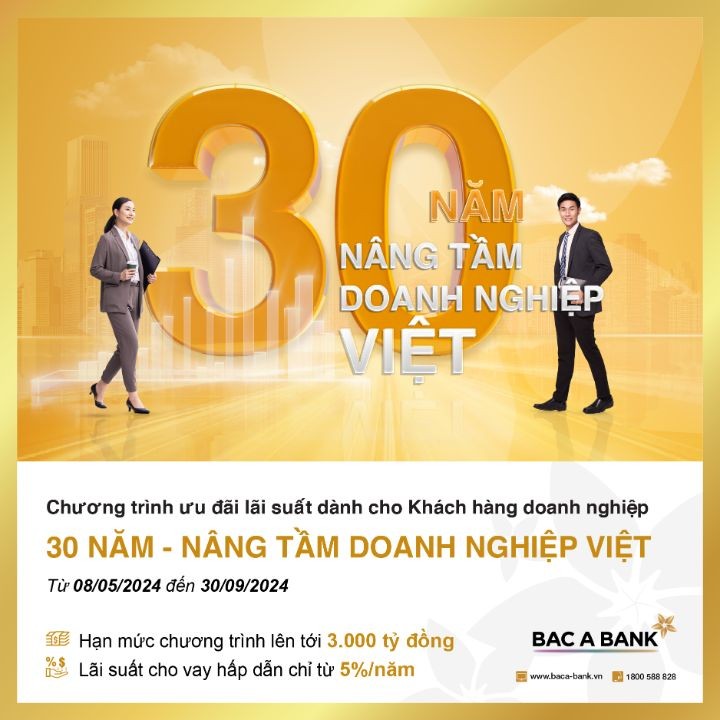 Bac A Bank ưu tiên lãi suất cho khách hàng doanh nghiệp hướng tới phát triển bền vững