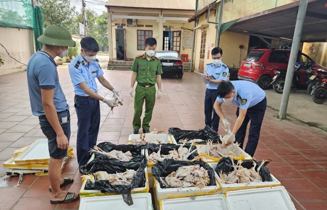 Thái Nguyên: Phát hiện gần 2 tạ thịt gà đã bốc mùi hôi thối