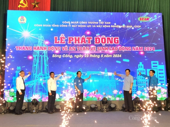 Công đoàn VEAM: Phát động Tháng hành động về an toàn vệ sinh lao động năm 2024