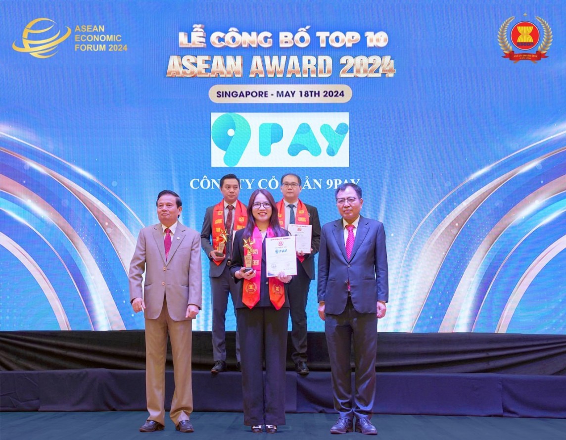 9Pay là công ty fintech duy nhất lọt Top 10 Thương hiệu tiêu biểu ASEAN 2024