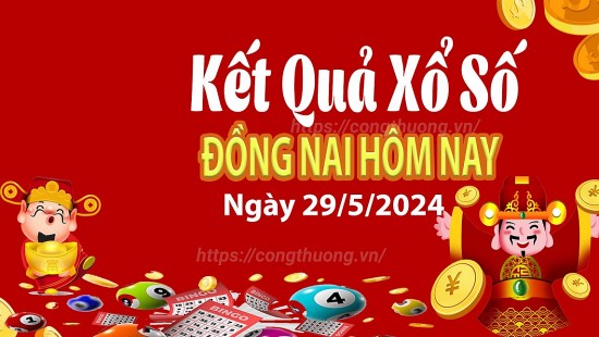 XSDN 29/5, Xem kết quả xổ số Đồng Nai hôm nay 29/5/2024, xổ số Đồng Nai ngày 29 tháng 5