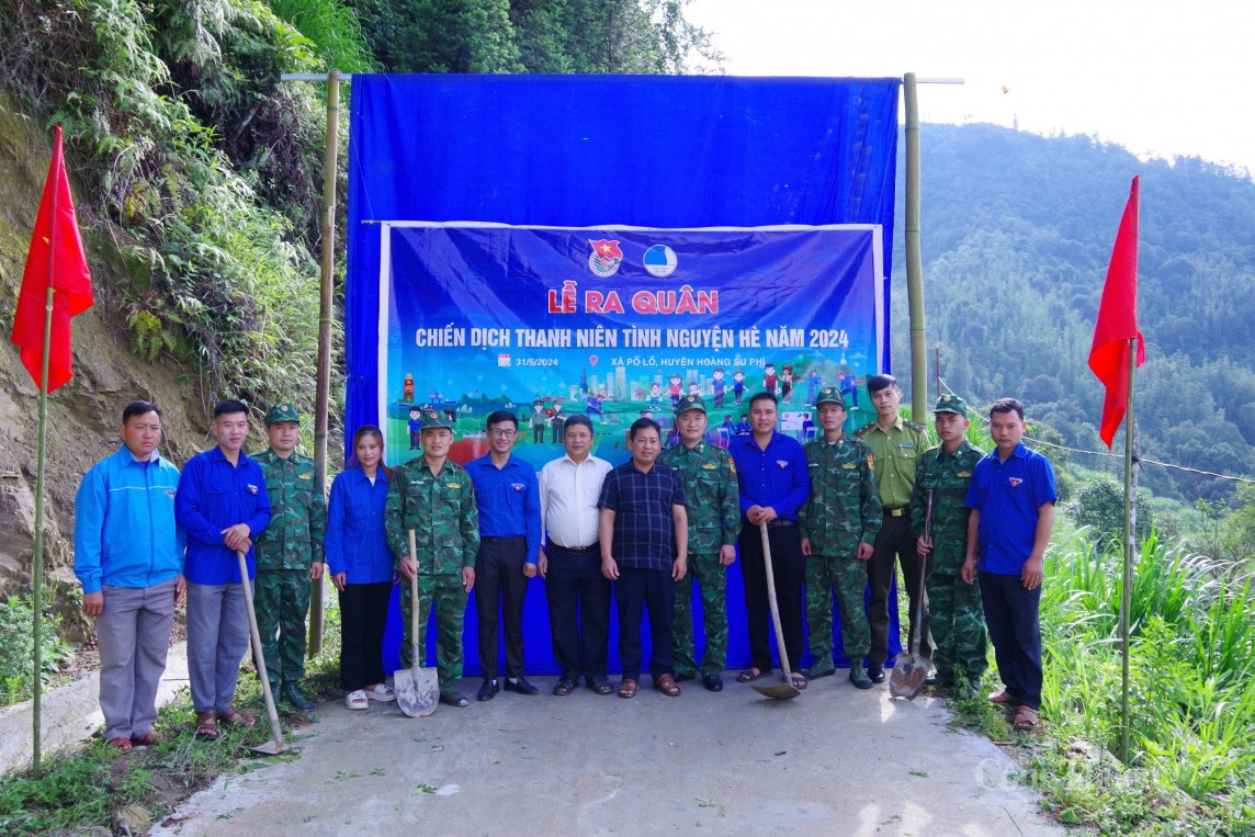 Bộ đội Biên phòng Thàng Tín (Hà Giang): Ra quân chiến dịch Thanh niên tình nguyện hè 2024